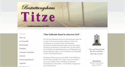 Desktop Screenshot of bestattungen-titze.de