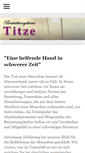 Mobile Screenshot of bestattungen-titze.de