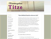 Tablet Screenshot of bestattungen-titze.de